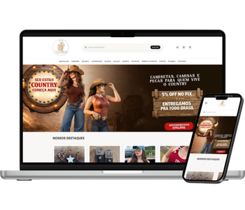 Site institucional para loja country