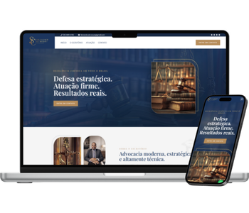Site institucional para escritório jurídico
