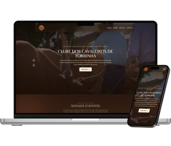 Site institucional para clube de cavaleiros